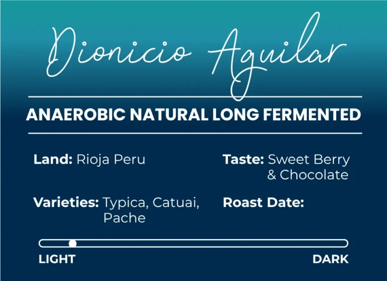 Close-up of The Artisan DA Natural Anaerobic Long Fermented coffee bag showing label and texture