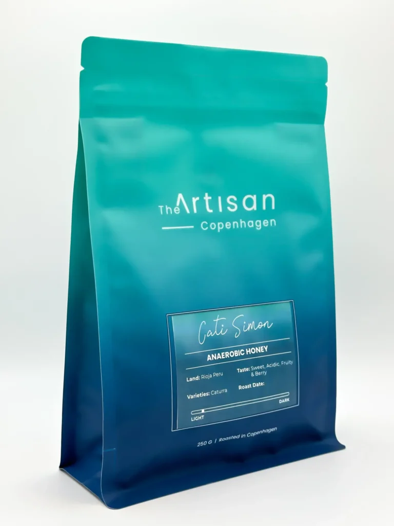 The Artisan Honey Process coffee beans 250g bag on a white background